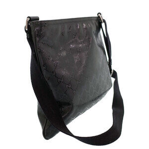 Gucci Bag GG Crossbody Black Messenger Imprime Flat